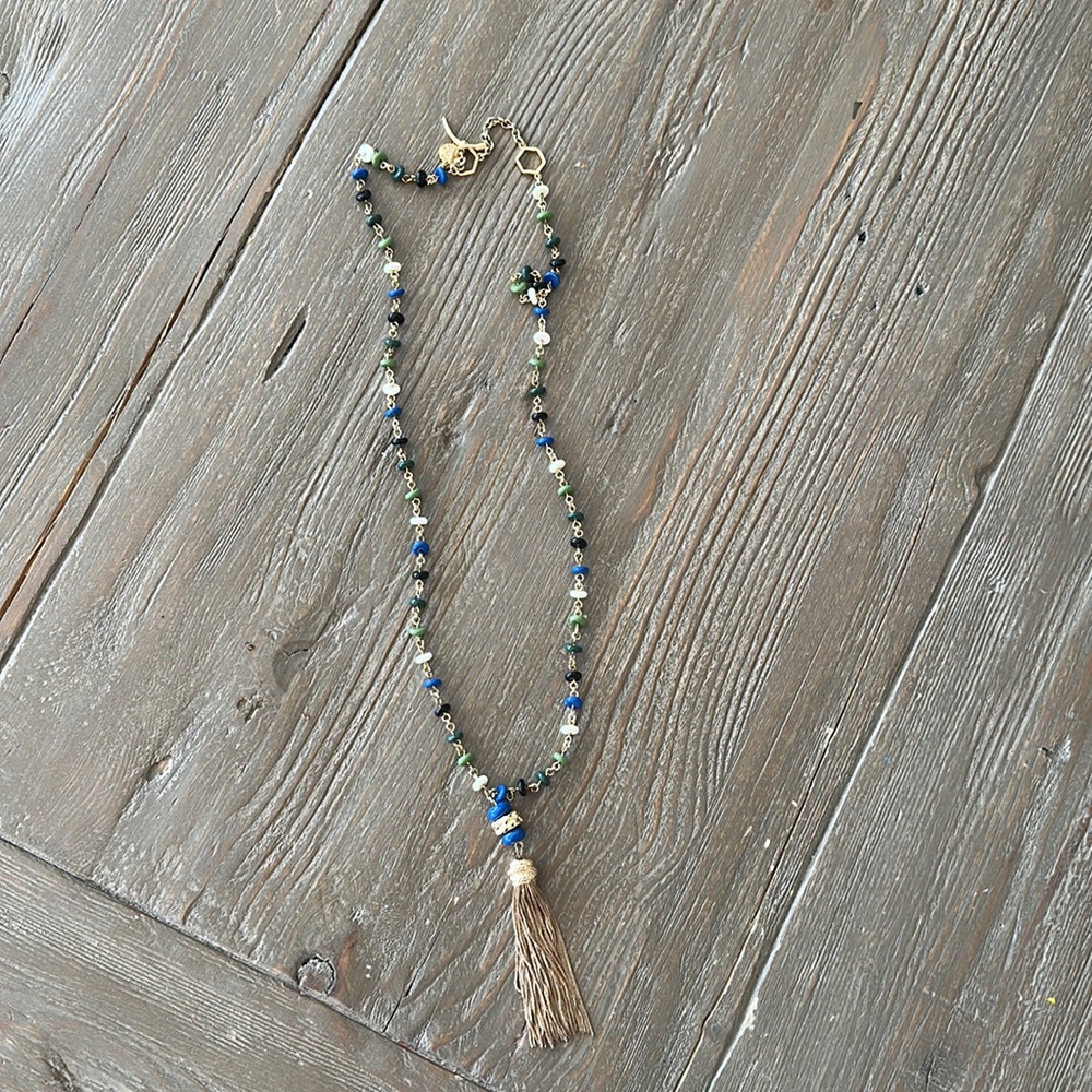 Tory Burch long tassel necklace
